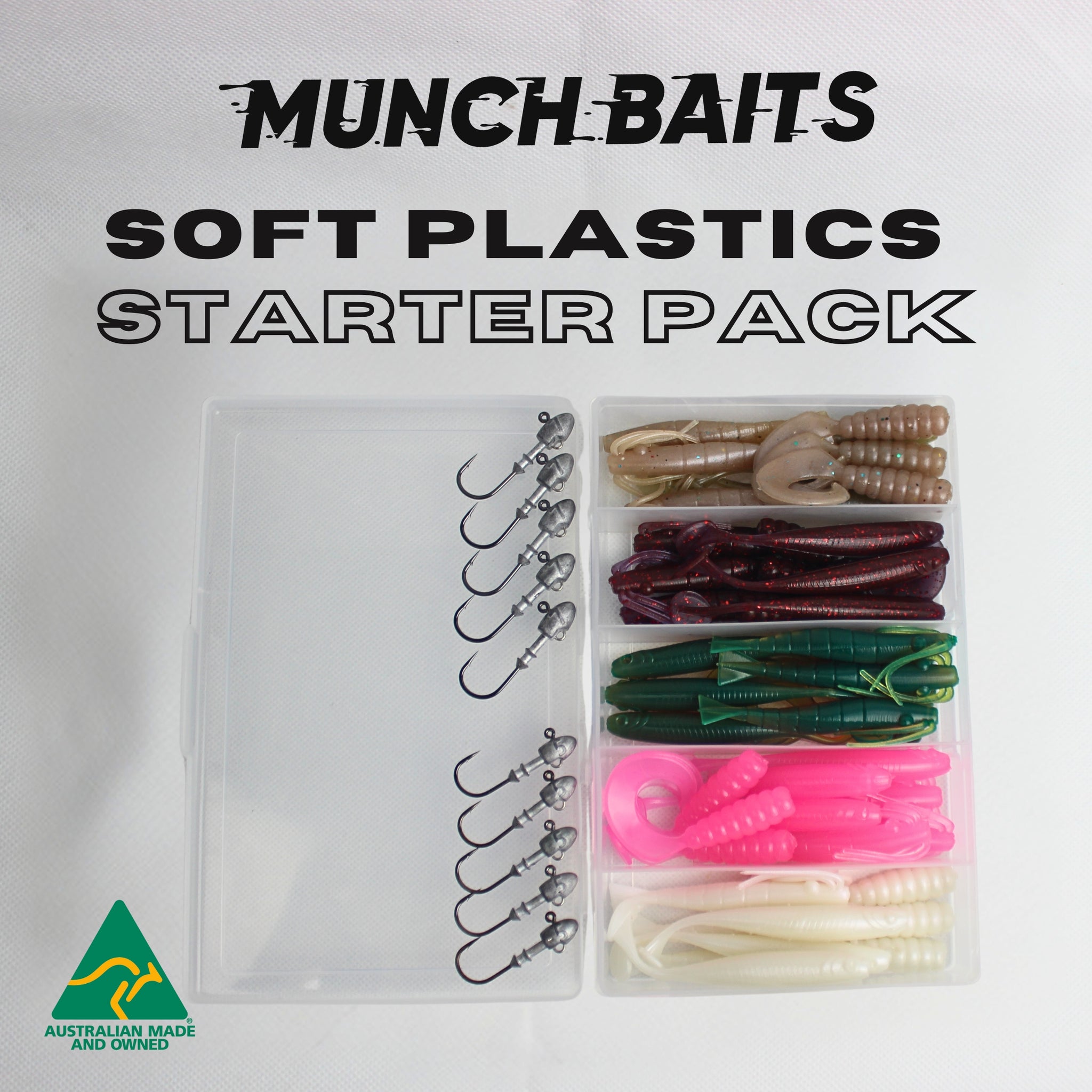 MUNCH Baits Soft Plastics Starter Pack